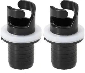 2 Pcs Black Boats Air Foot Pumps Hose Adapter Inflatable Kayak Air Valves Adapter Kayak Foot Pumps Valves Adapter for Inflatables Kayaking