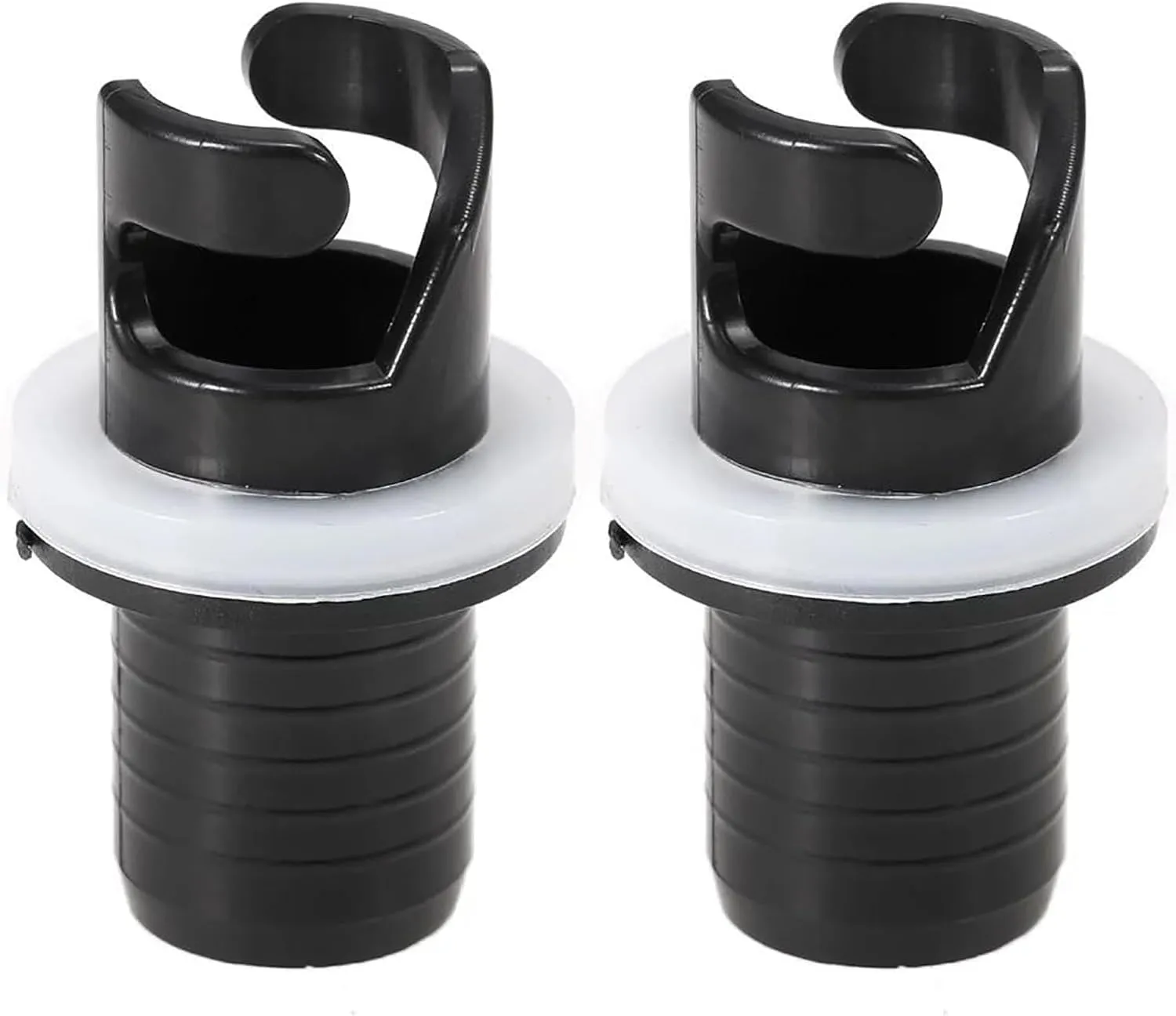 2 Pcs Black Boats Air Foot Pumps Hose Adapter Inflatable Kayak Air Valves Adapter Kayak Foot Pumps Valves Adapter for Inflatables Kayaking