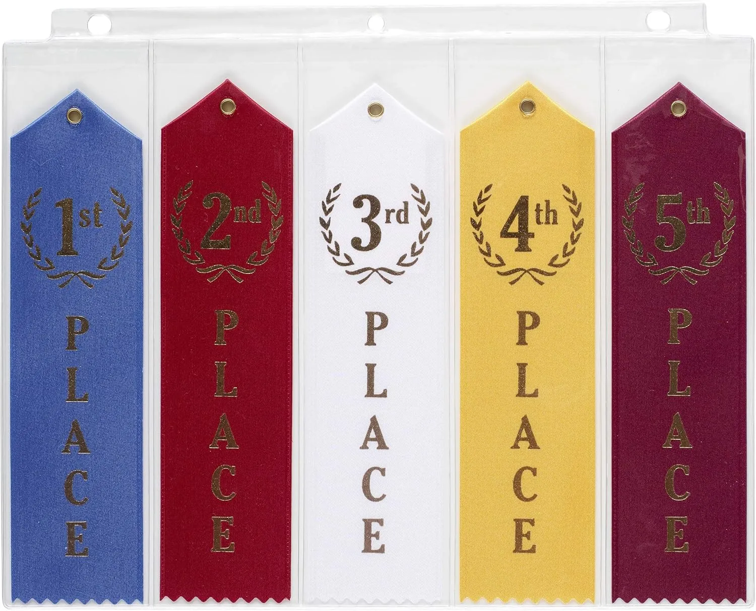 25 Swimming Ribbons Organizer Holder Display Storage Gymnastics Track Award Ribbon Strong Clear Robust Binder Pages Sheets - Mercurydean USA