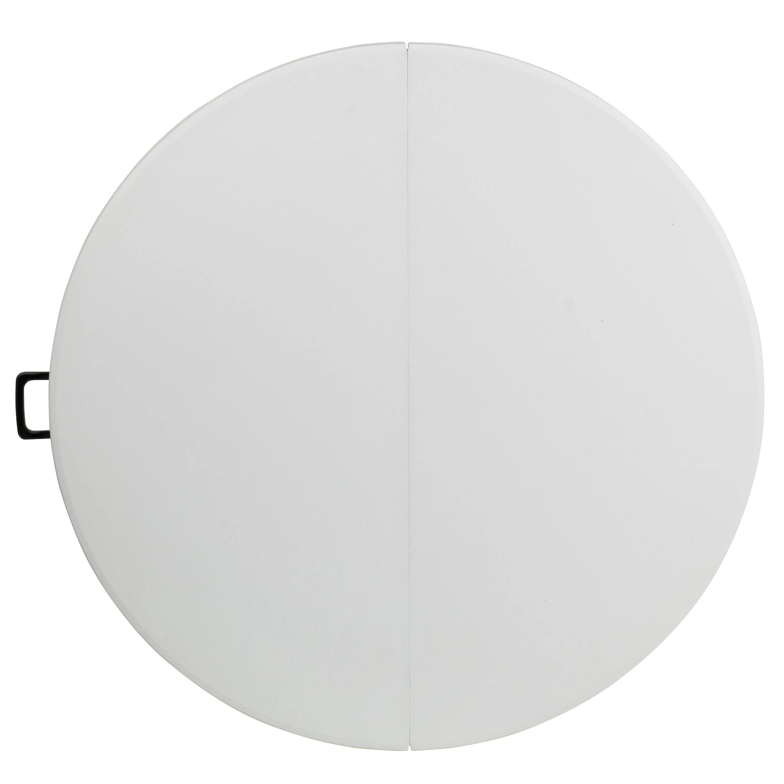 4-Foot Round Bi-Fold Plastic Banquet and Event Folding Table with Carrying Handle