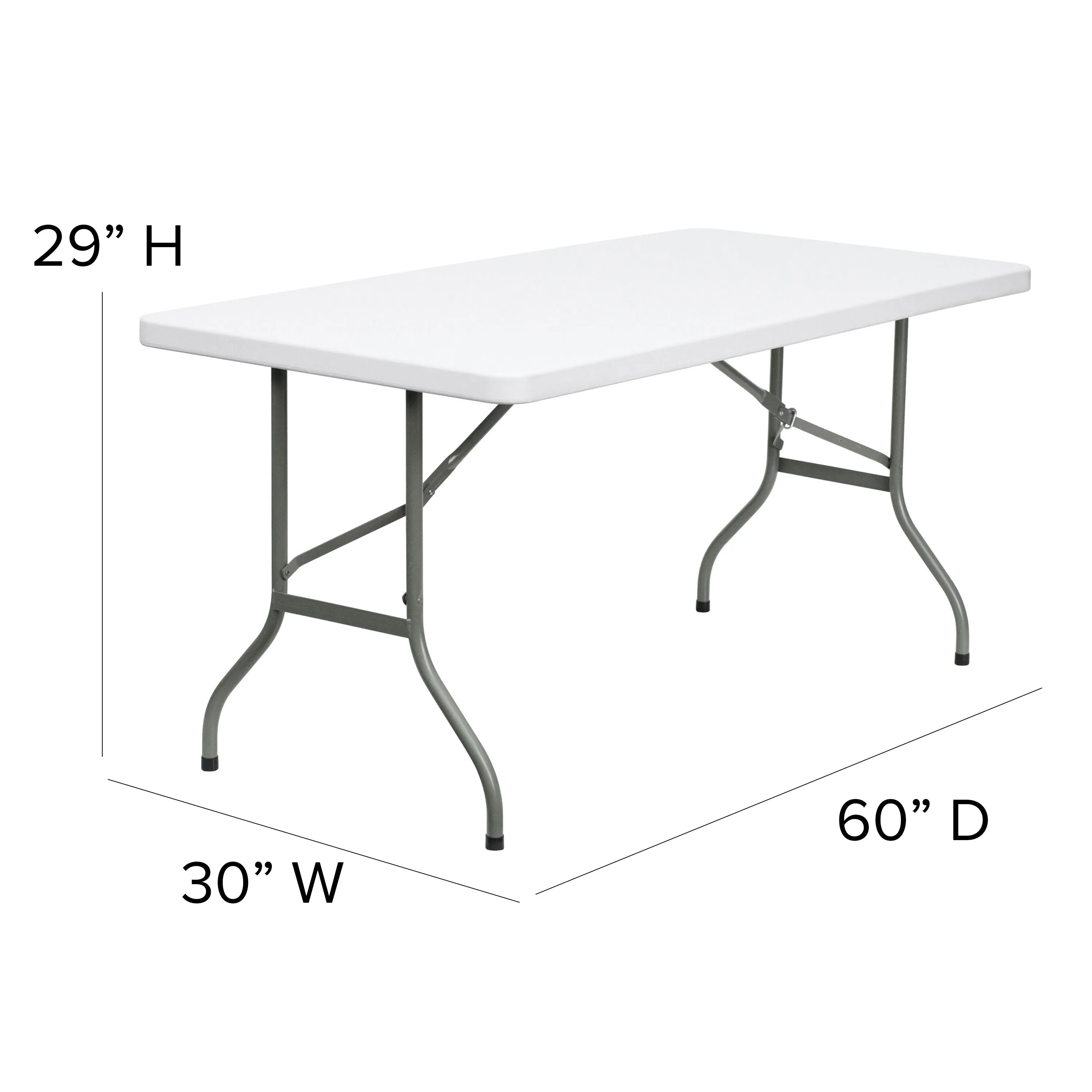 5-Foot Plastic Folding Table