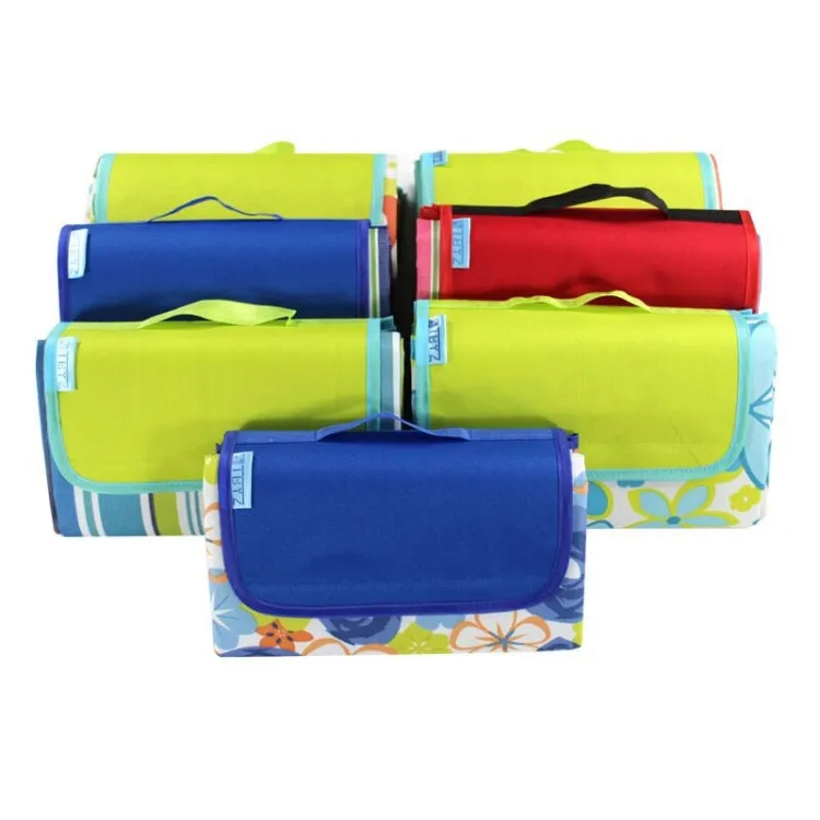 600D Oxford Cloth Outdoor Picnic Mat Picnic Cloth Waterproof Mats Spring Travel Beach Mat, Specifications (length * width): 150*180( Blue Rose)