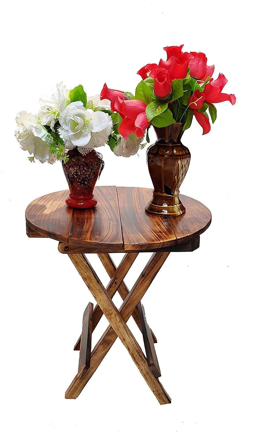 A DREAMS FURNITURES Wooden Antique Folding Side Table Living & Office Gifts Care Wooden Coffee Table Side Table