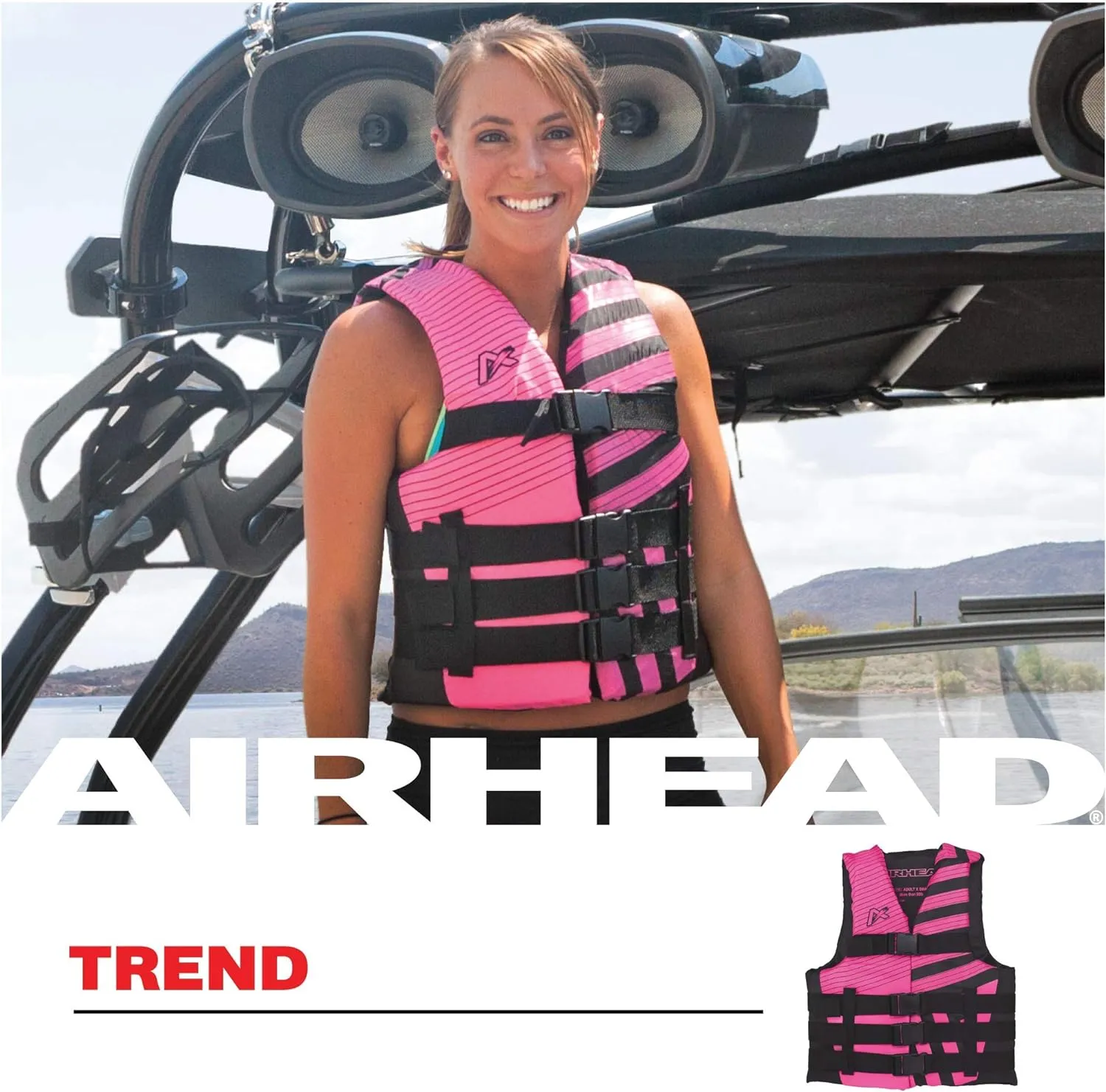Airhead Trend Life Jacket, Coast Guard Approved, Men's, Women's and Youth Sizes