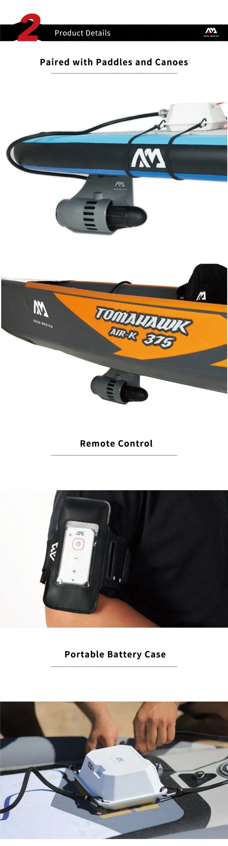 AQUA MARINA Electric Kayak Motor (BLUEDRIVE S)