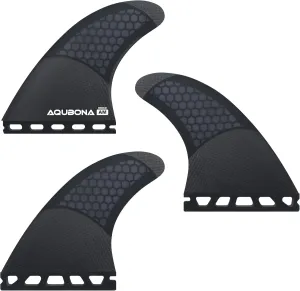 AQUBONA Single Dual Tab G3/G5/G6/G7 Half Carbon Honeycomb Surfboard fin Tri Fin Thruster Set Surfboard fins