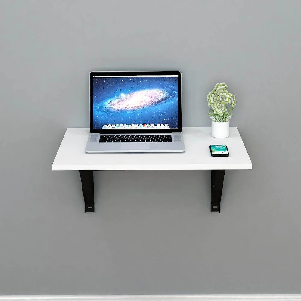 Athena F60 Wall Mounted Folding Table, Frosty White