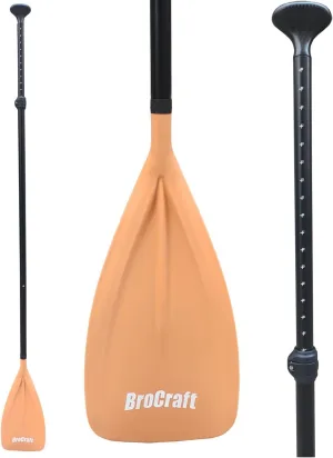 Brocraft SUP Paddles - 3 Piece Adjustable Stand up Paddle - Lightweight Oar for Paddleboard, Aluminum Alloy Shaft 68" - 84", for Surfing, Floating,Water Sport