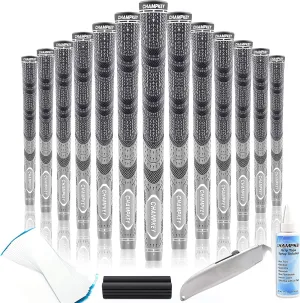 CHAMPKEY Premium Hybrid Golf Grips - 13 Pack All Weather Performance - Choose Between Full Kits and 13 Grips