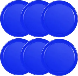 Coopay 3 1/4 Inches Air Hockey Pucks 6 Pack Full Size Heavy Replacement Pucks for Game Tables Equipment Accessories