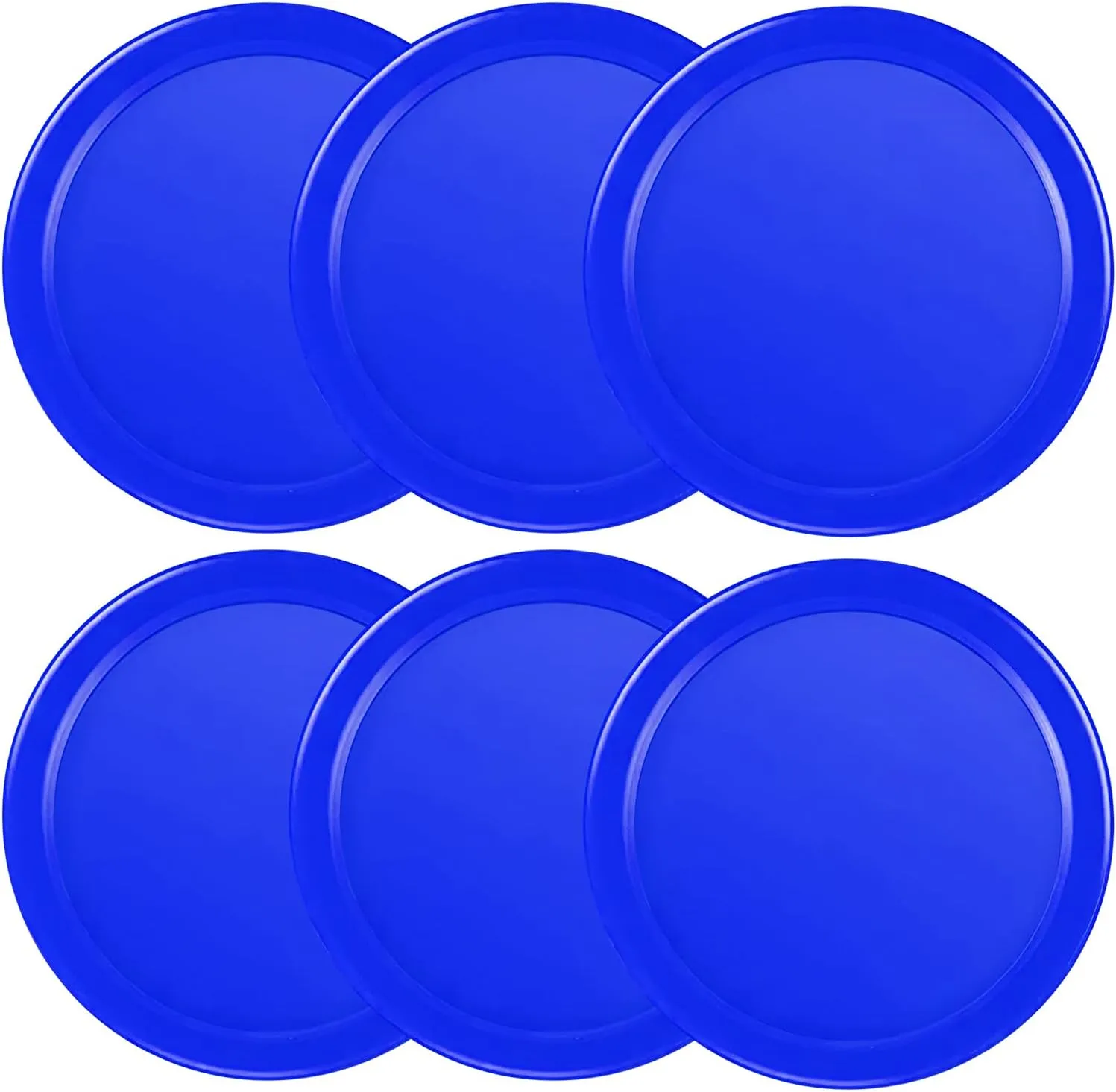 Coopay 3 1/4 Inches Air Hockey Pucks 6 Pack Full Size Heavy Replacement Pucks for Game Tables Equipment Accessories