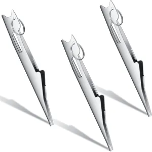 Deekin 3 Pcs Fishing Line Knot Quick Tie Fishing Knot Tying Tool Fly Nail Knot Tool Fly Angler Accessories Fly Tying Equipment for Hooks Lures Lines Men