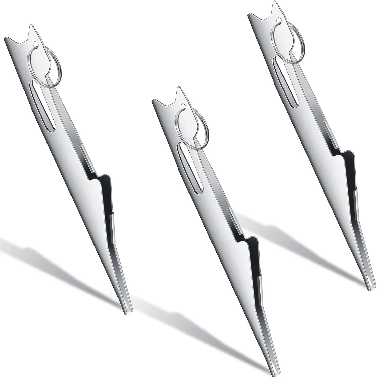 Deekin 3 Pcs Fishing Line Knot Quick Tie Fishing Knot Tying Tool Fly Nail Knot Tool Fly Angler Accessories Fly Tying Equipment for Hooks Lures Lines Men