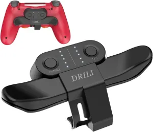 DRILI Paddles for PS4 Controller, Back Button Attachment for PS4 Controller, TURBO Function/Memory Function/Plug And Play, PS4 controller accessories