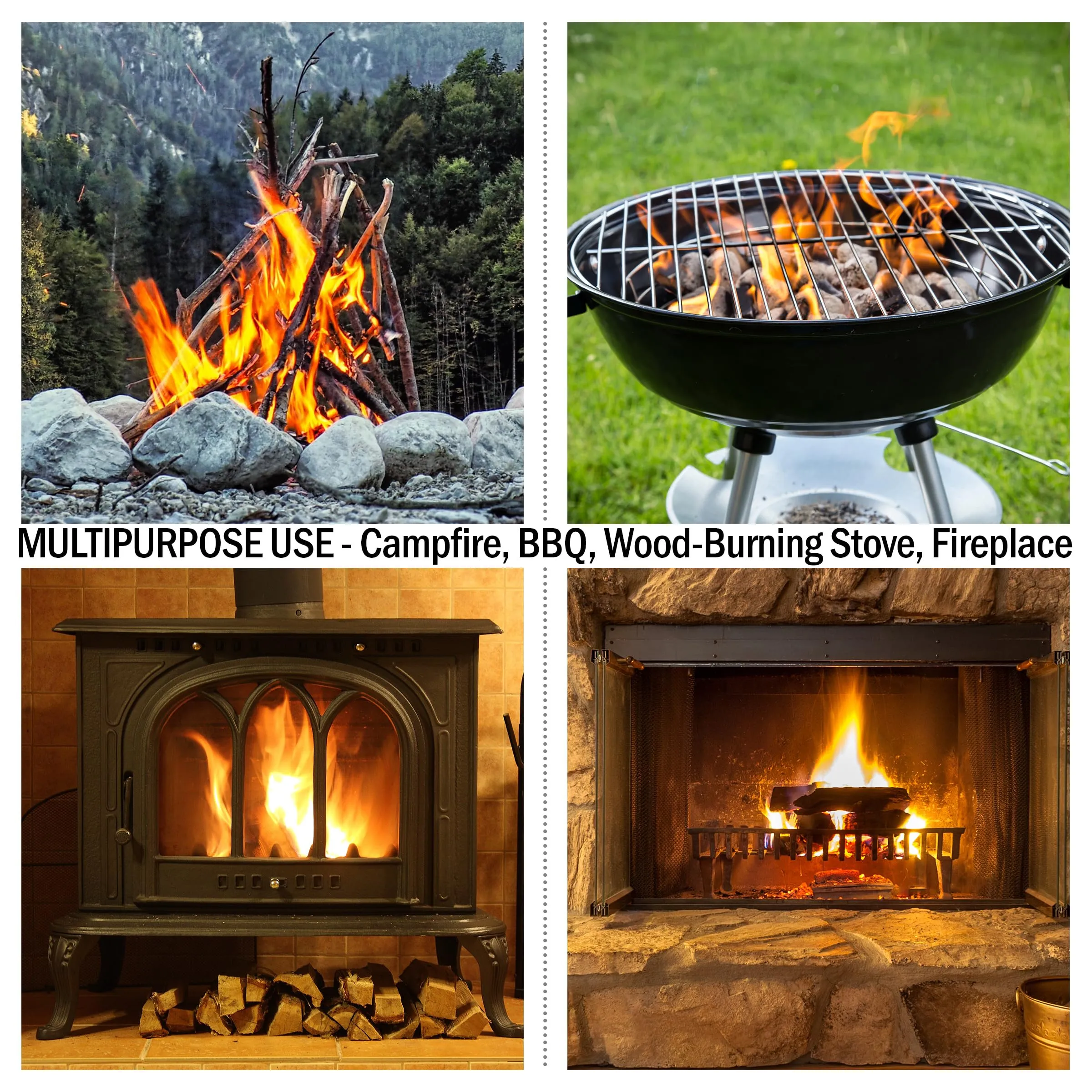 Fatwood Pine Wood Fire Sticks - 10-lb Box of Indoor or Outdoor Fire Starters for Campfires, Grills, Wood Stoves, Firepits, or Fireplaces by Pure Garden
