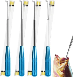 Fish Hook Remover Tool, Fishing Hook Quick Removal Descending Device, Fishing Gear Security Equipment Kits for Adult, Hook Extractor Accessories Detacher Tools with 4PCS Storage Tube