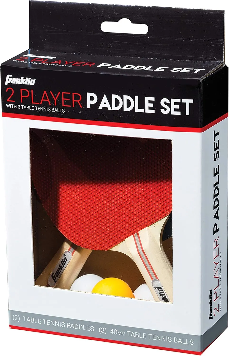 Franklin Sports Ping Pong Paddle Set with Balls - 2 Player & 4 Player Table Tennis Paddle Kit - Full Ping Pong Starter Kit