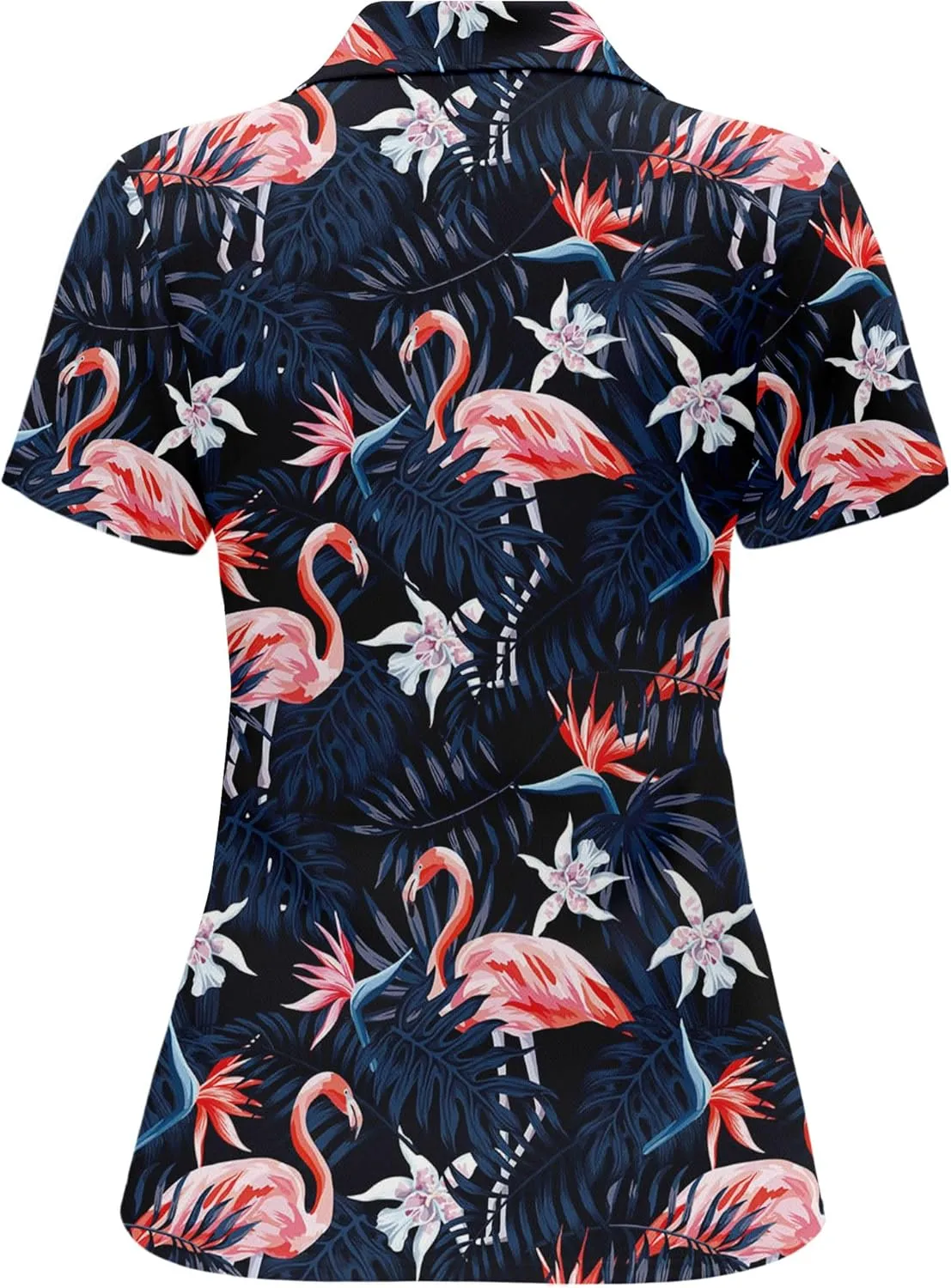 HIVICHI Funny Golf Shirts for Women Print Crazy Pattern Cute Novelty Moisture Wicking Short Sleeve Tennis Polo Shirt