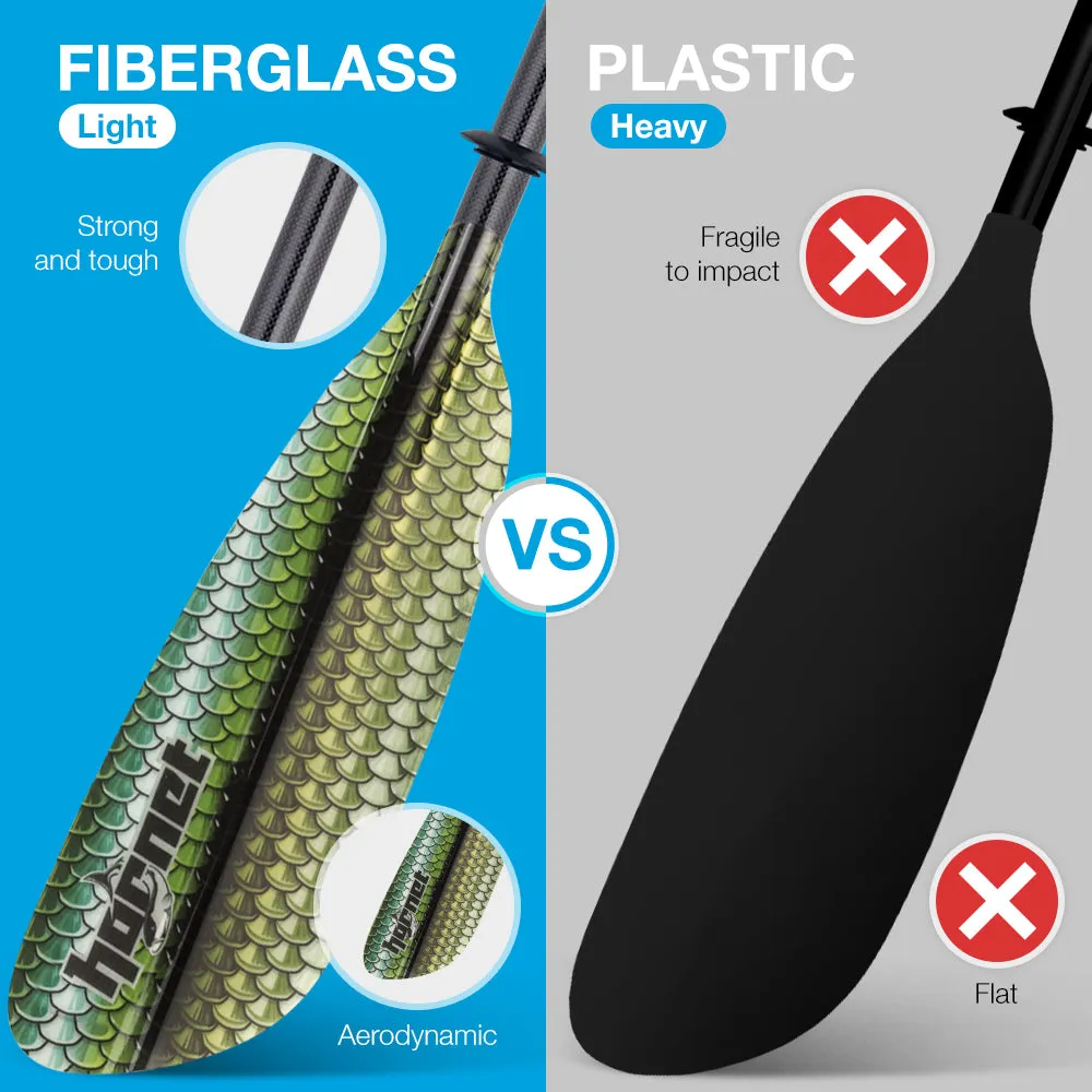 Hornet Kayak Paddle - Green Scales