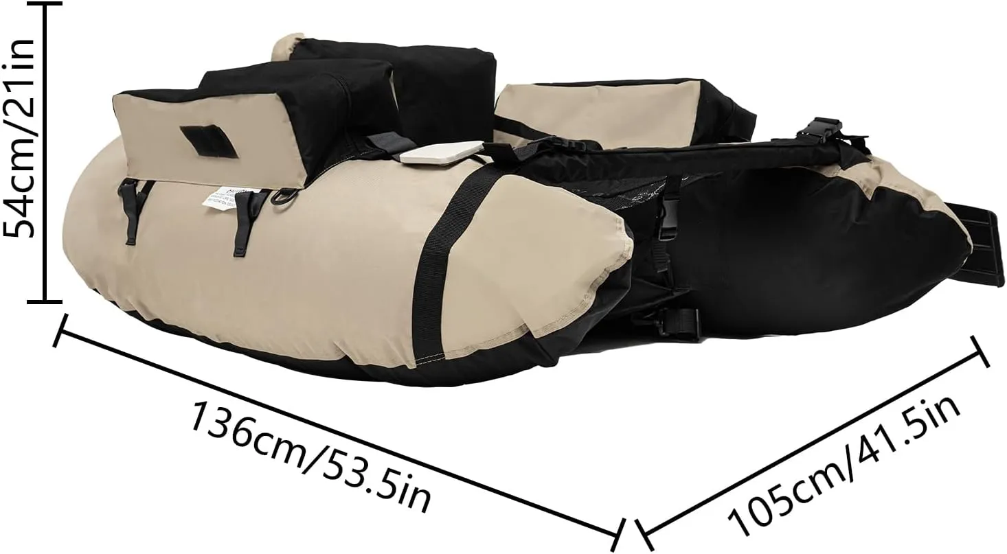 Inflatable Dinghy Boats, Portable Boat Raft, Inflatable Touring Kayak for Adults, Sport Tender Fishing Dinghy Boat w/Panels Paddles and Air Pump