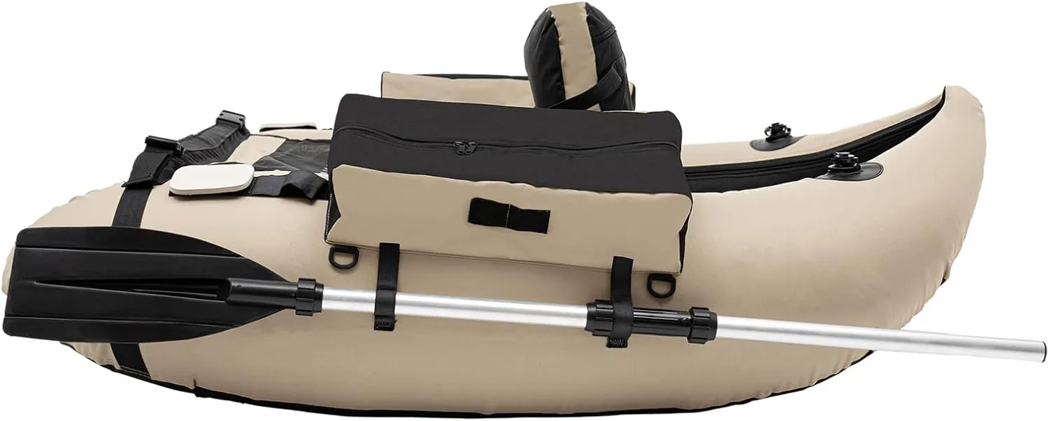 Inflatable Dinghy Boats, Portable Boat Raft, Inflatable Touring Kayak for Adults, Sport Tender Fishing Dinghy Boat w/Panels Paddles and Air Pump