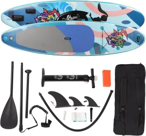 Inflatable Paddle Board, 17.6lbs Inflatable Stand Up Paddle Board with Accessories for Youth Adult Standing Boat