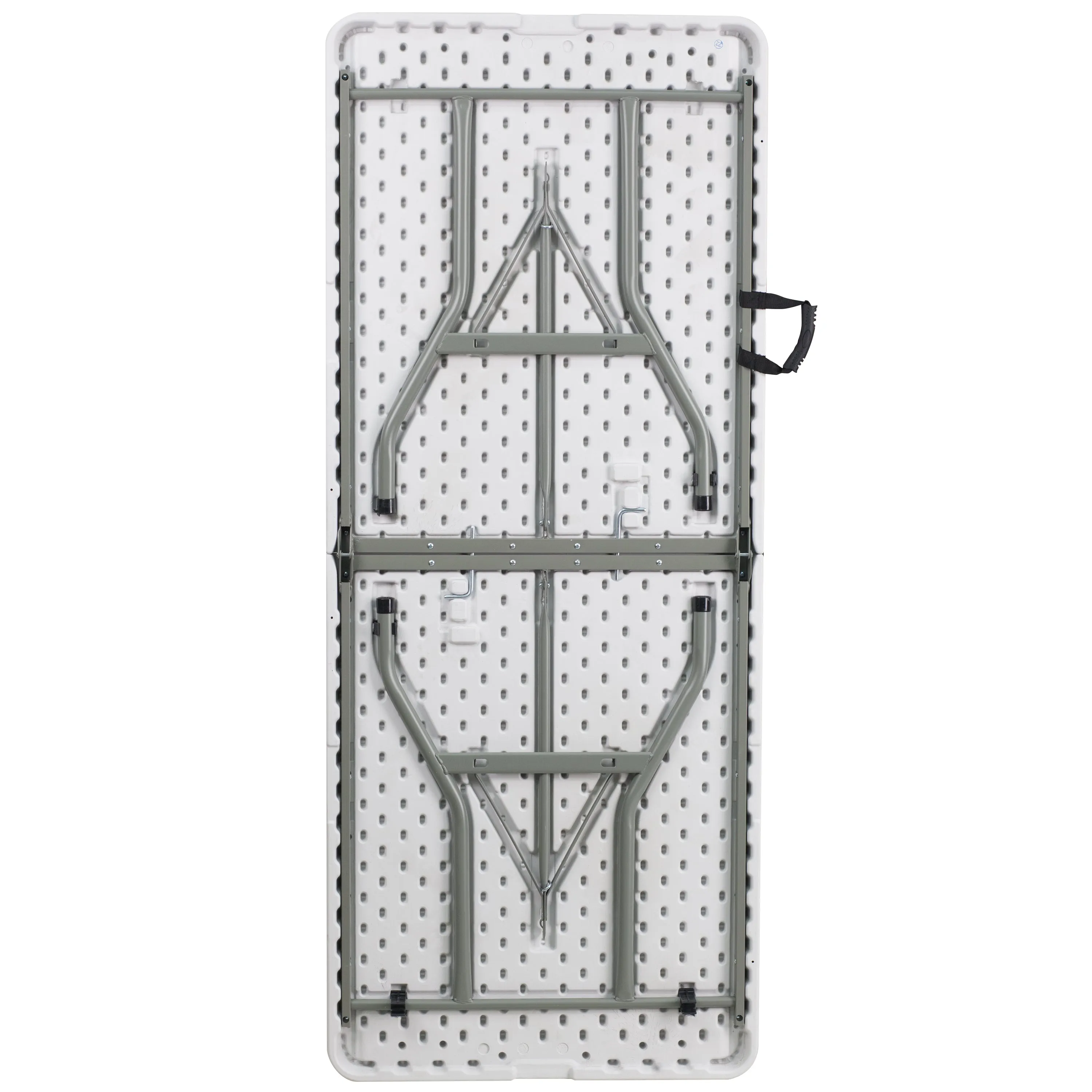 Kathryn 6-Foot Bi-Fold Granite White Plastic Folding Table