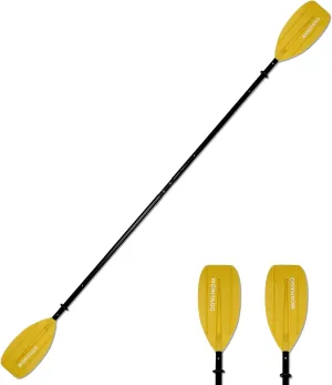 Kayak Paddles with Aluminum Shaft and PP Blade, Portable Kayaking Oars for Inflatable Kayak, Packrafts, Adjustable 220-240 cm/86-94 Inches, 5 Piece