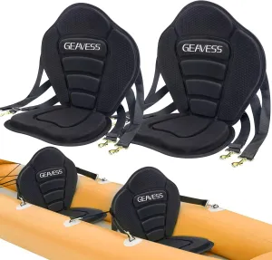Kayak Seat, Universal Adjustable Kayak Seat with Back Support, Kayak Replacement Seat, Detachable Paddle Board Seat Fishing Boat Seat for Kayaking, Sup and Canoe