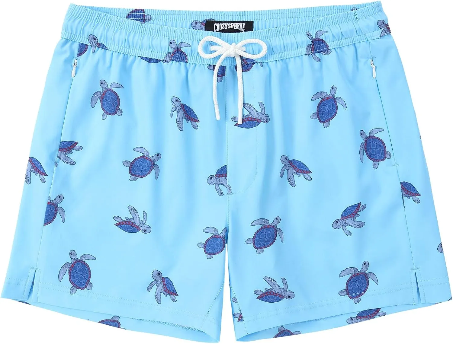 Mens Swim Trunks with Compression Liner 5 Inch Inseam Swimming Trunks Shorts for Men Bathing Suit