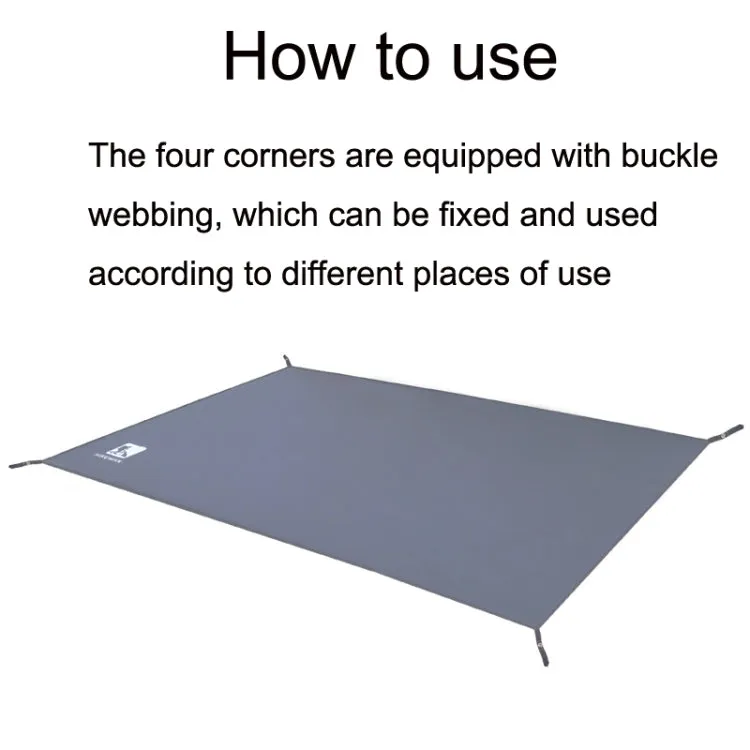 Outdoor Tent Mats Thickened Oxford Cloth Waterproof Picnic Mat, Size: 90x210cm(Grey)