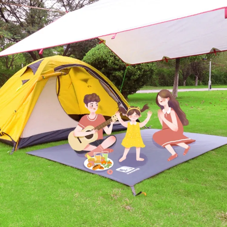 Outdoor Tent Mats Thickened Oxford Cloth Waterproof Picnic Mat, Size: 90x210cm(Grey)