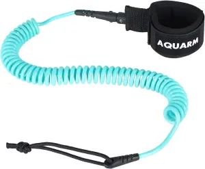 Premium Coiled Surfboard Leash, 11 feet SUP Leash Leg Rope, Stand Up Paddle Board Leash for All Types of Surfboards