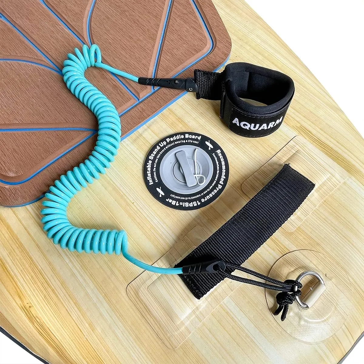 Premium Coiled Surfboard Leash, 11 feet SUP Leash Leg Rope, Stand Up Paddle Board Leash for All Types of Surfboards