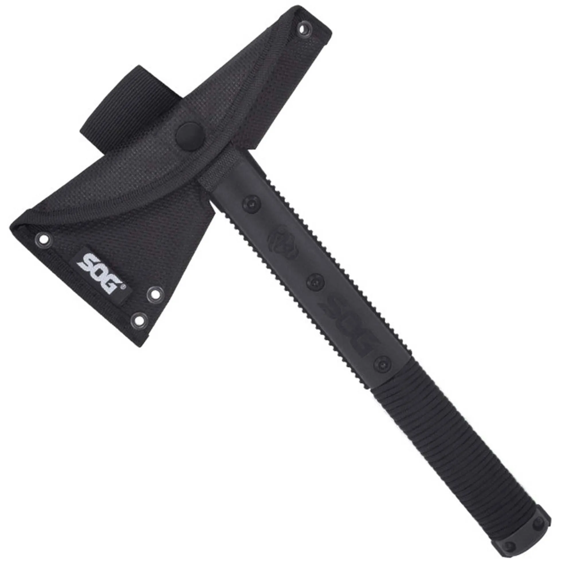 SOG Survival Hawk - Hardcased Black Glass-Reinforced Nylon Handle, 12 inch | SK1001-CP