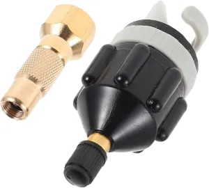 Sosoport 1 Set Air Pump Adapter for Inflatables Universal Valve Converter Nozzle for Car Inflators Air Mattress Kayak Boat Stand Up Paddle Board and Pool Toys