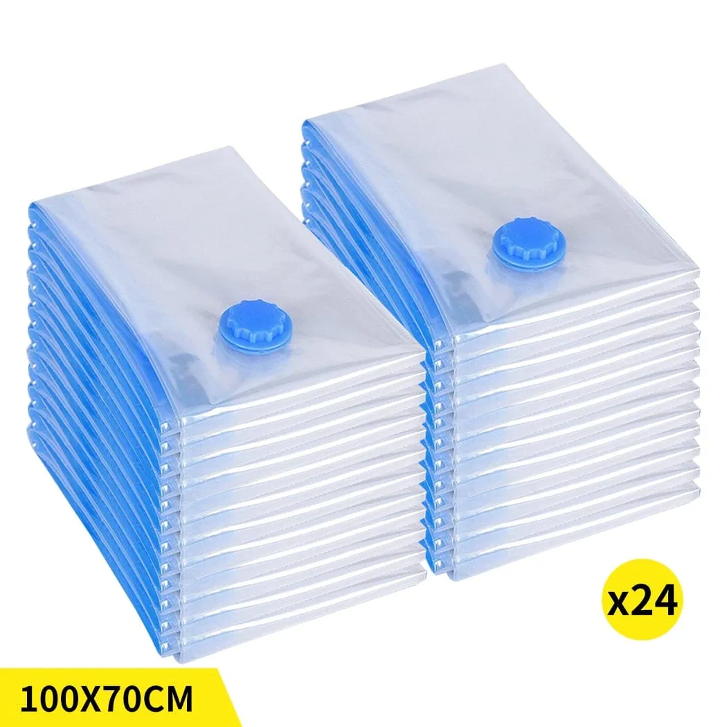 Vacuum Storage Bags Save Space Seal Compressing Clothes Quilt Organizer Saver 24x 100cm x 70cm
