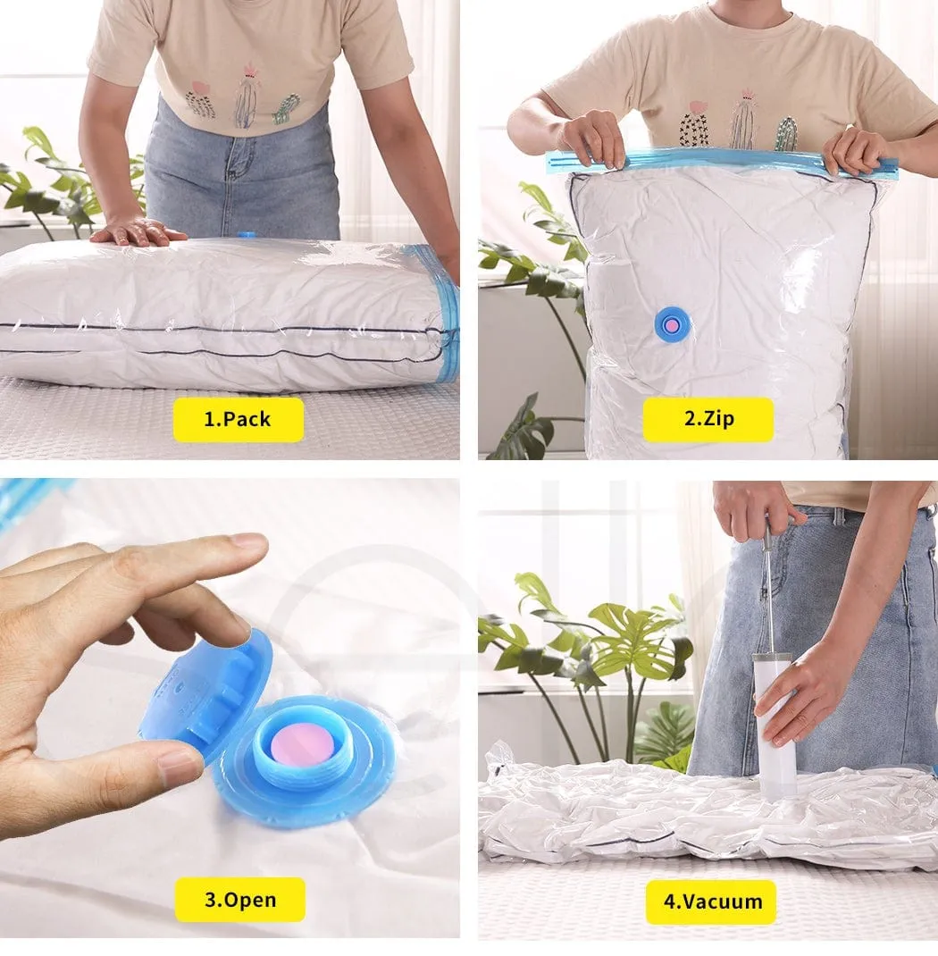 Vacuum Storage Bags Save Space Seal Compressing Clothes Quilt Organizer Saver 6x 50cm x 70cm