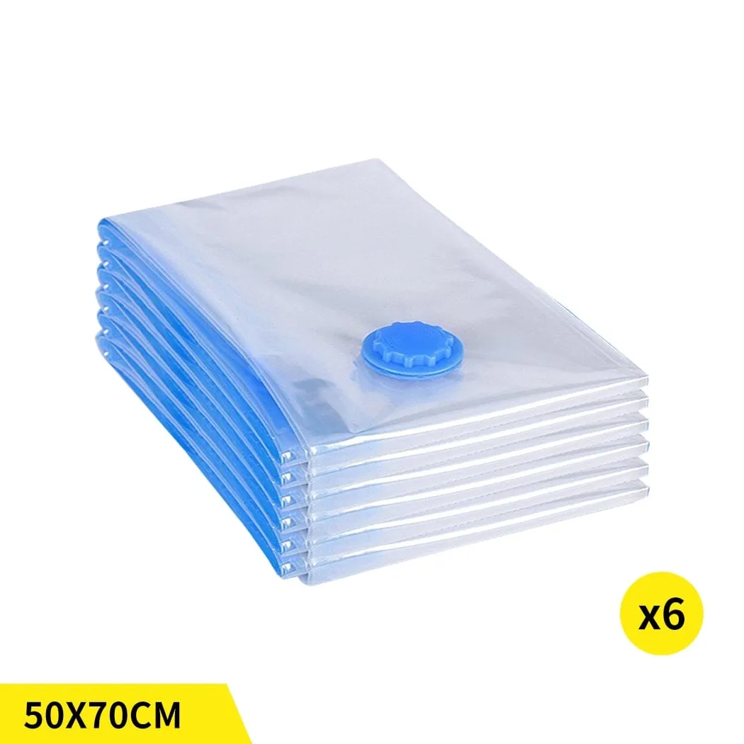 Vacuum Storage Bags Save Space Seal Compressing Clothes Quilt Organizer Saver 6x 50cm x 70cm