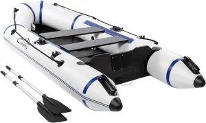 VERYKE 10FT Inflatable Boat,Inflatable Raft Sport Tender Dinghy,Rescue Diving Boat,350 lbs Weight Capacity