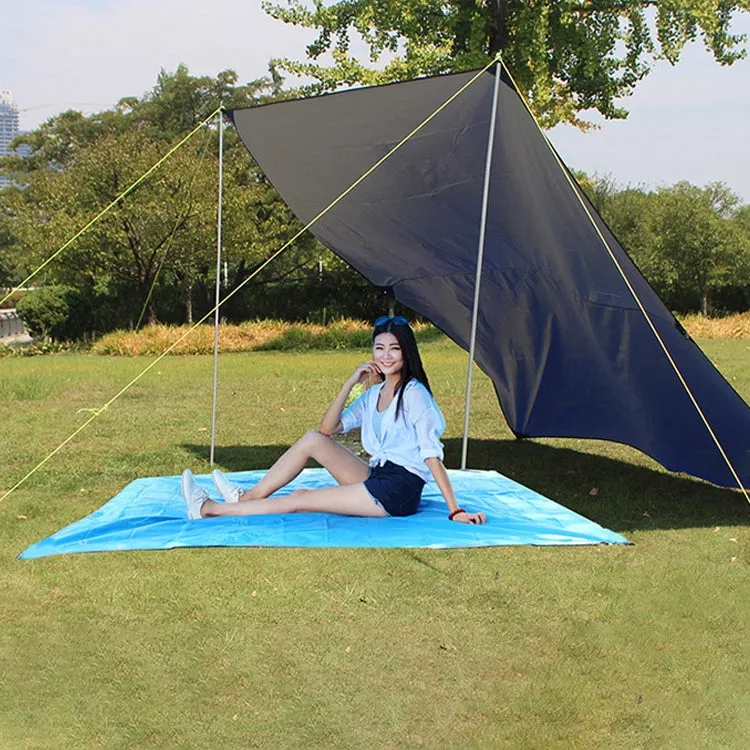 Waterproof Oxford Cloth 420D Oxford Material Camping Picnic Beach Tent Roof Tarp (Size: 215x215cm)(Grey)