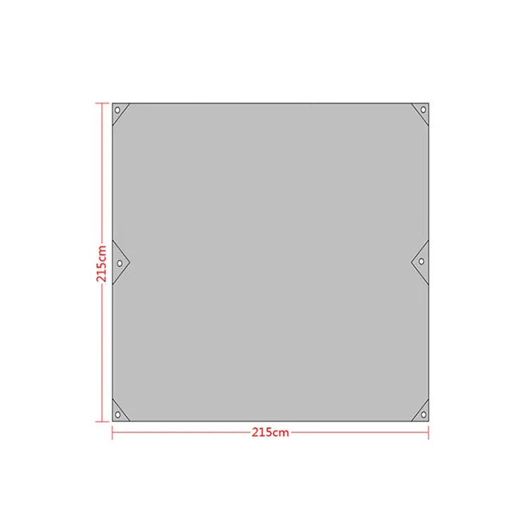 Waterproof Oxford Cloth 420D Oxford Material Camping Picnic Beach Tent Roof Tarp (Size: 215x215cm)(Grey)