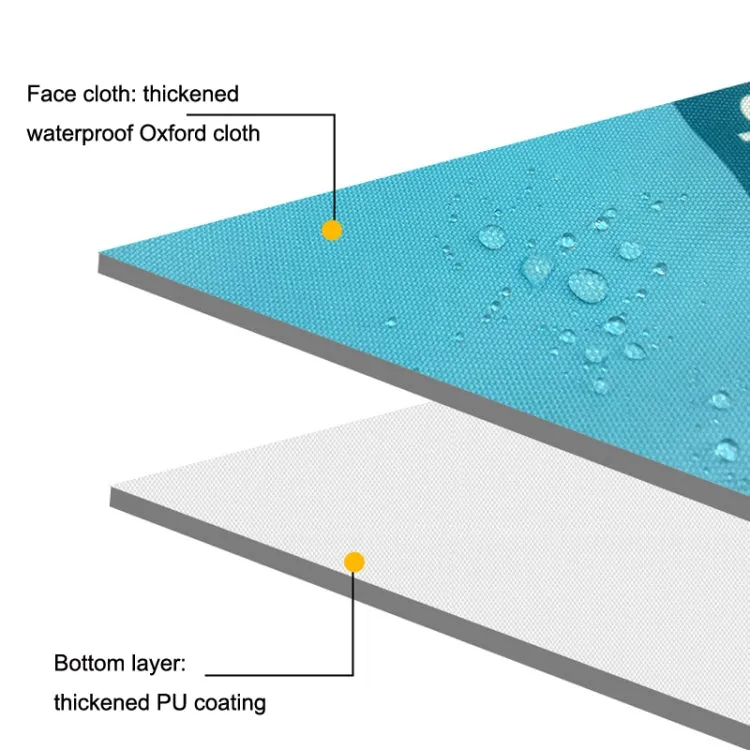 Y003 Outdoor Portable Oxford Cloth Picnic Mat Waterproof Moisture-proof Picnic Cloth(1.5x2m)