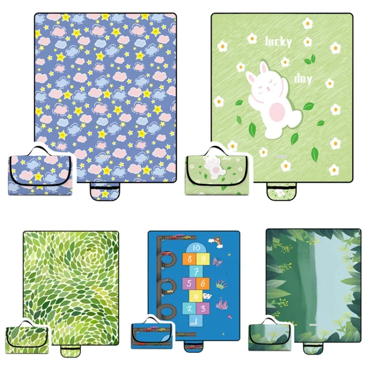 Y003 Outdoor Portable Oxford Cloth Picnic Mat Waterproof Moisture-proof Picnic Cloth(1.5x2m)