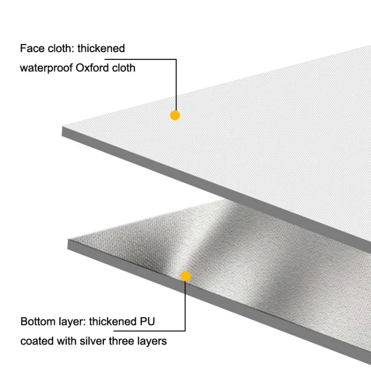 Y009 Outdoor Thickened Moisture-proof Waterproof Portable Camping Mat(2x2m)