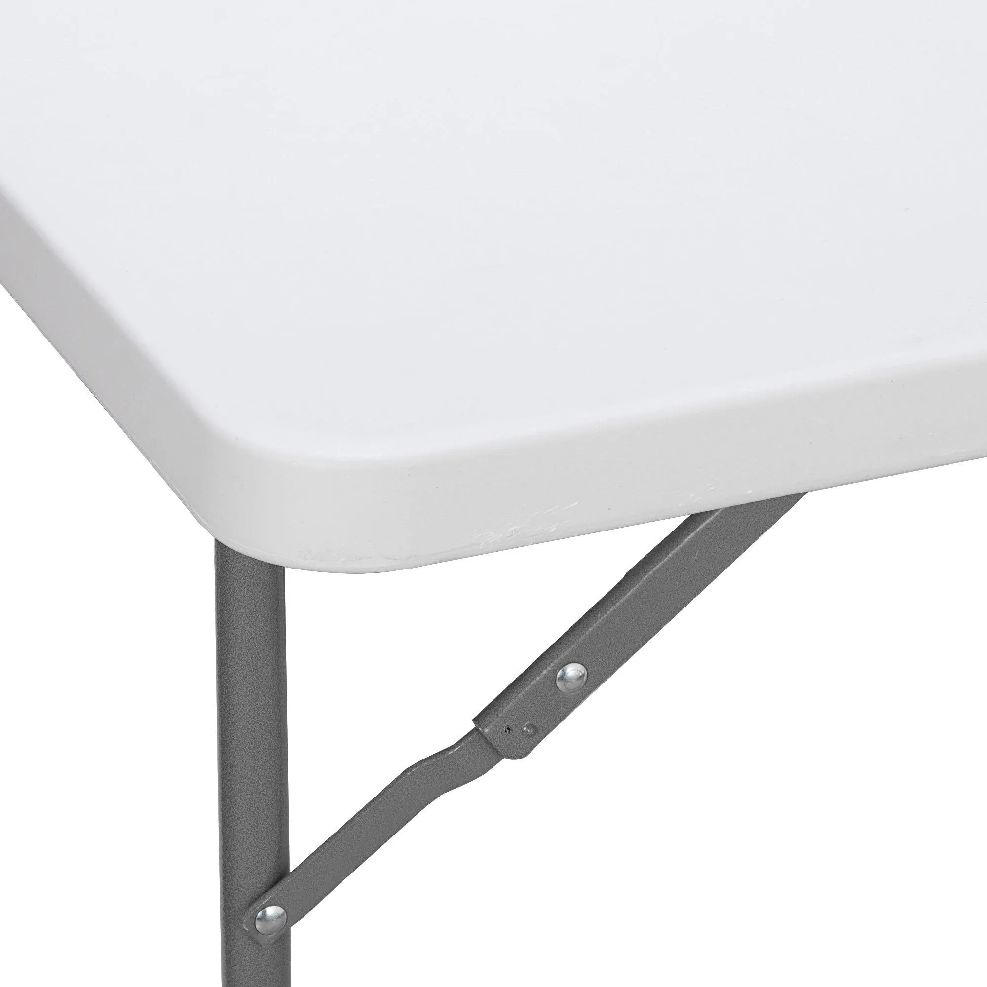 ZENY™ 3 Foot Square Folding Card Table, Indoor Outdoor Portable Plastic Kitchen or Camping Picnic Party Wedding Event Table, White